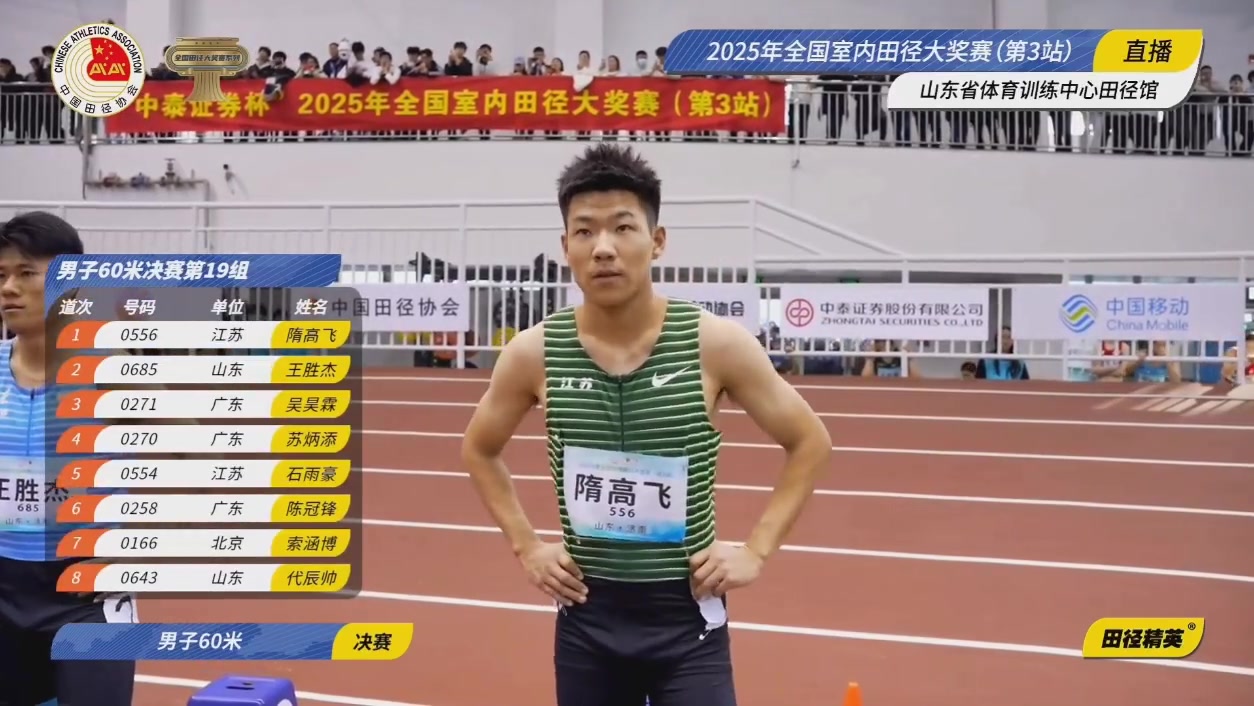 mk体育官方网站入口赛季首秀夺冠！全国室内田径大奖赛60米：35岁苏炳添6秒65夺冠！